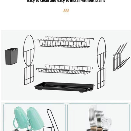 Drain Rack Drying Racks Single-Layer Drain Bowl Chopstick Storage Box Cabinet Tableware Drain Basket