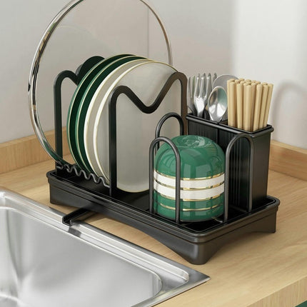 Dish Drying Rack Metal Dish Storage Rack Drainer Kitchen Utensils Tableware Holder Drying Tray Utensils