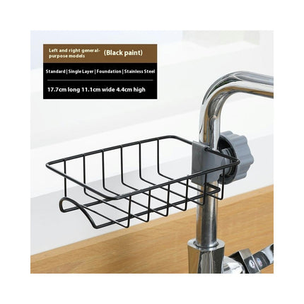 Kitchens Faucet Sponge Holder Stainless Steel Storage Racks Hanging Sink Caddy Organizer Dishwashing