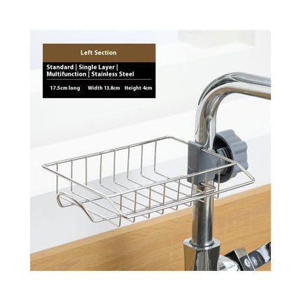 Kitchens Faucet Sponge Holder Stainless Steel Storage Racks Hanging Sink Caddy Organizer Dishwashing