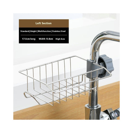 Kitchens Faucet Sponge Holder Stainless Steel Storage Racks Hanging Sink Caddy Organizer Dishwashing