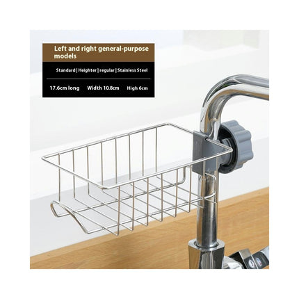 Kitchens Faucet Sponge Holder Stainless Steel Storage Racks Hanging Sink Caddy Organizer Dishwashing