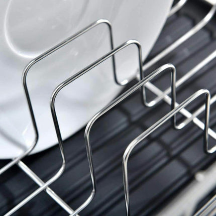 Kitchen Single-Layer Drain Rack Multi-Function Kitchen Storage Rack Anti-Rust Drip Tray Cutlery Tool