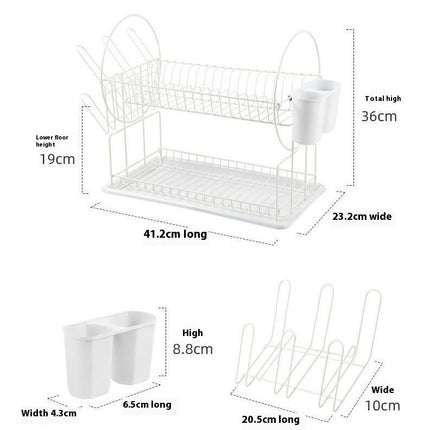 Dish Drying Rack for Kitchens Stainless Steel Single Layer Kitchen Storage Rack Drain Basket Gadgets