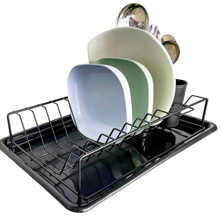 Kitchens Sink Drainage Holder Dish Soap Holder with Drain Tray Multipurpose Metal Tableware Organize