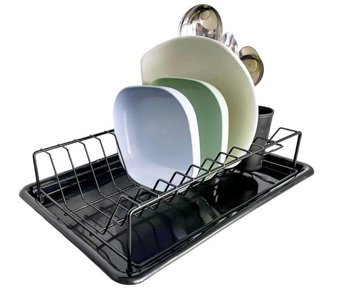 Kitchens Sink Drainage Holder Dish Soap Holder with Drain Tray Multipurpose Metal Tableware Organize