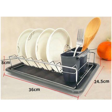 Kitchens Sink Drainage Holder Dish Soap Holder with Drain Tray Multipurpose Metal Tableware Organize