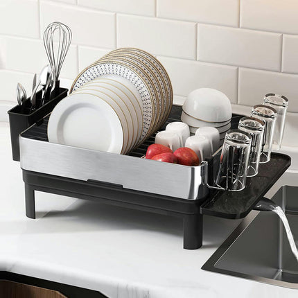 Dish Drainage Rack Kitchen Single-Layer Kitchen Supplies Vegetable Fruit Drain Board Household Organizer