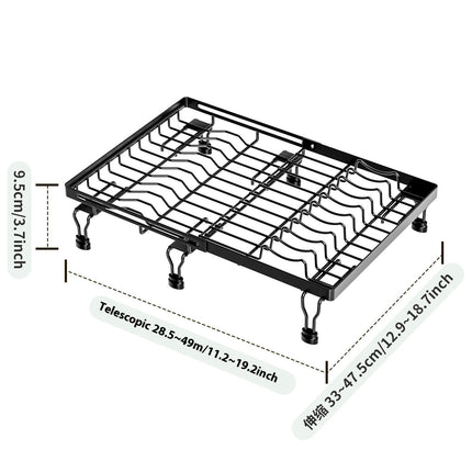 Grid for Kitchen Sink Rear Drain Protector Metal Sink Rack for Stainless Steel Grate Strainer Utensil