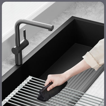 Roll Up Dish Drying Rack Over The Sink Drying Rack Kitchen Rolling Drainer Foldable for Kitchen Counter