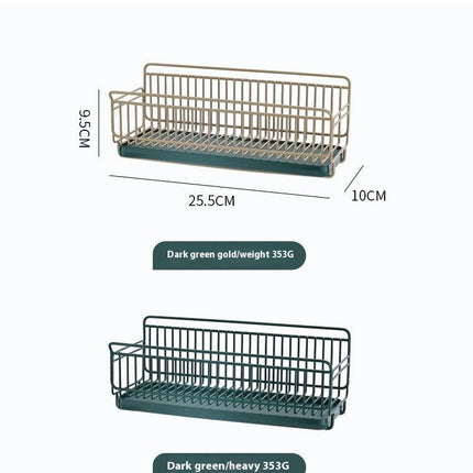 Sink Dish Drying Racks Small Dish Over Sink - with Silicone Drying Tray in Sink Drainer for Kitchens