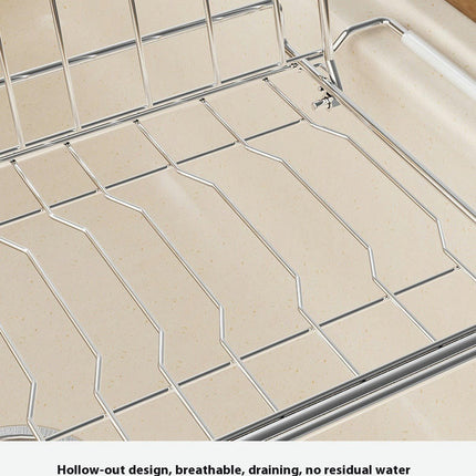 Expandable Dish Drying Rack Dish Drainer Dish Plate Holder Basket in Sink or On Counter Storage Holder