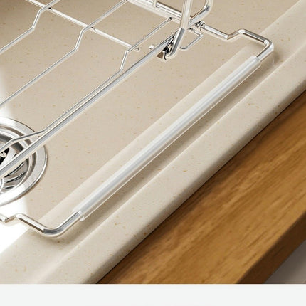 Expandable Dish Drying Rack Dish Drainer Dish Plate Holder Basket in Sink or On Counter Storage Holder