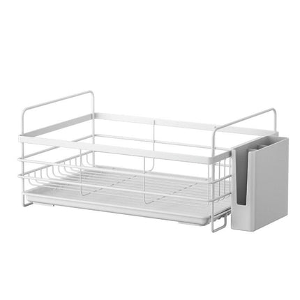 Dish Drying Rack Double Layer Dish Rack with Cup Holder Kitchen Dish Sink Draining Rack for Sink Tool