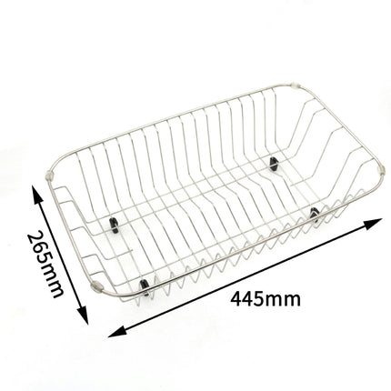 Stainless Steel Drainer Kitchens Accessory Cooking Supply Sink Rack Telescopic Multifunctional Tools