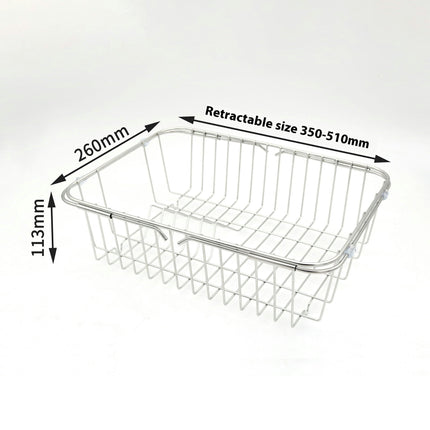 Stainless Steel Drainer Wire Sink Kitchen Foldable Sink Drying Rack Kitchen Sink Drainer Kitchen Tool