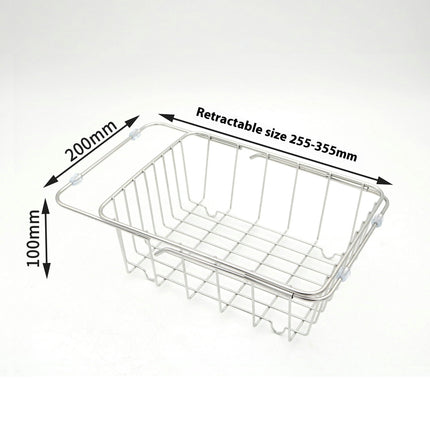 Stainless Steel Drainer Wire Sink Kitchen Foldable Sink Drying Rack Kitchen Sink Drainer Kitchen Tool