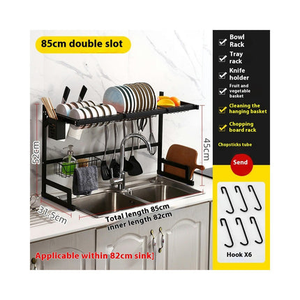 Over The Large Stainless Steel Sink Rack Dish Shelf - for Kitchen Counter Organizer Space Saving Tool