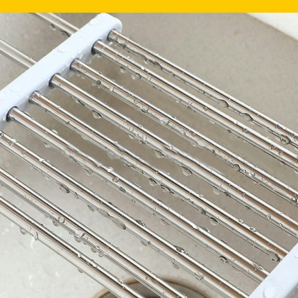 Stainless Steel Drainer Plate Drying Rack Utensil Storage Rack - for Kitchens Drain Sink Holder Tool