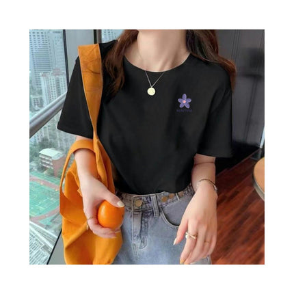 Women's Casual Basic Short Sleeve Loose T-Shirt Round Neck Tee Tops