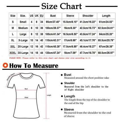 Womens Short Sleeve Tops Summer T Shirt Casual V Neck Printed Blouse Tees