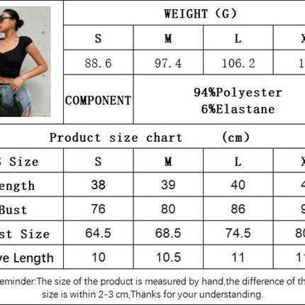 Women's Lettuce Trim Sweetheart Neck Short Sleeve Crop Top Slim Fitted T-Shirt