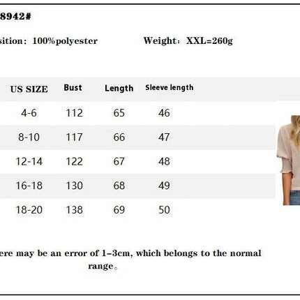 Women's Casual V Neck Color Block Shirt Puff Short Sleeve Loose Fit Summer Tops