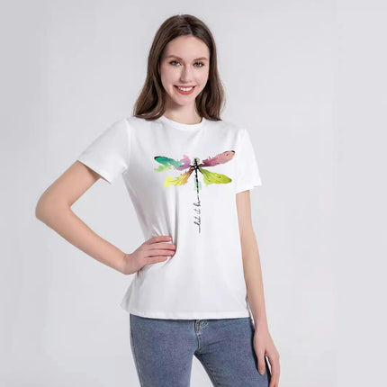 Women's Graphic Tees Casual Summer Printed Short Sleeve T Shirts Tops