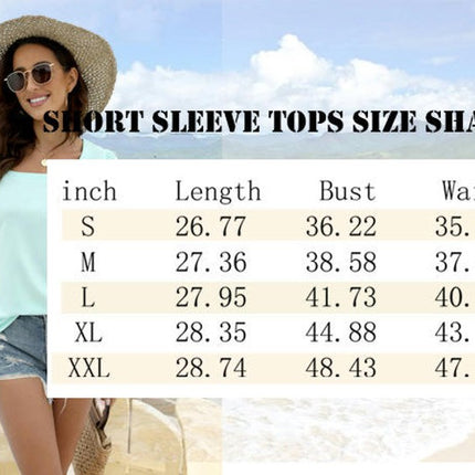 Women's Summer Puff Short Sleeve Top Square Neck Striped Loose Casual T Shirts