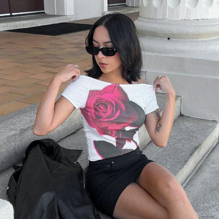 Womens Summer Short Sleeve Crop Tops Casual Backless Crewneck Slim Fit T-shirts