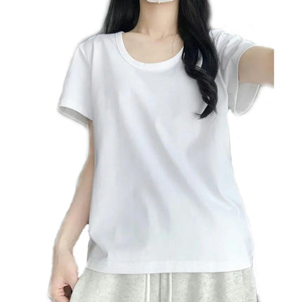 Womens T Shirts Short Sleeve Crewneck Loose Summer Tees Basic Tops