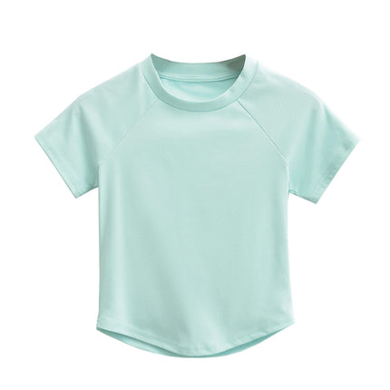 Womens Basic Short Sleeve Crew Neck T Shirt Slim Fit Summer Going Out Crop Top