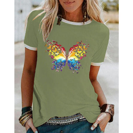 Womens Tshirt Graphic Tees Crew Neck Summer Short Sleeve Loose Fit Tops