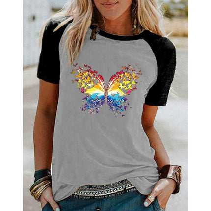 Womens Tshirt Graphic Tees Crew Neck Summer Short Sleeve Loose Fit Tops