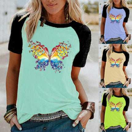 Womens Tshirt Graphic Tees Crew Neck Summer Short Sleeve Loose Fit Tops