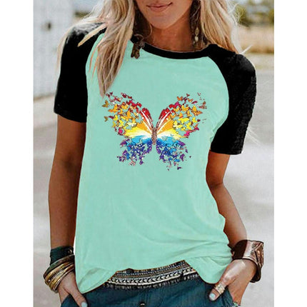 Womens Tshirt Graphic Tees Crew Neck Summer Short Sleeve Loose Fit Tops