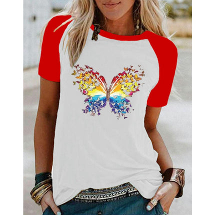 Womens Tshirt Graphic Tees Crew Neck Summer Short Sleeve Loose Fit Tops