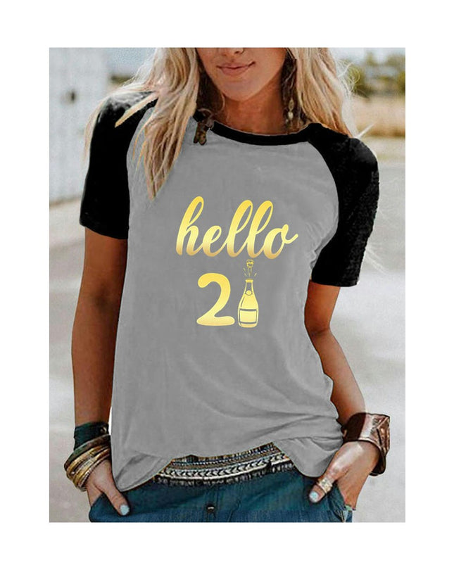 Women's Graphic Tees Summer Short Sleeve Casual Crewneck Printed T Shirts Tops