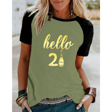 Women's Graphic Tees Summer Short Sleeve Casual Crewneck Printed T Shirts Tops