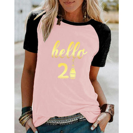 Women's Graphic Tees Summer Short Sleeve Casual Crewneck Printed T Shirts Tops