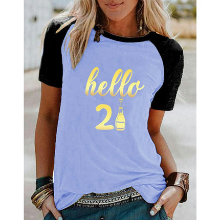 Women's Graphic Tees Summer Short Sleeve Casual Crewneck Printed T Shirts Tops