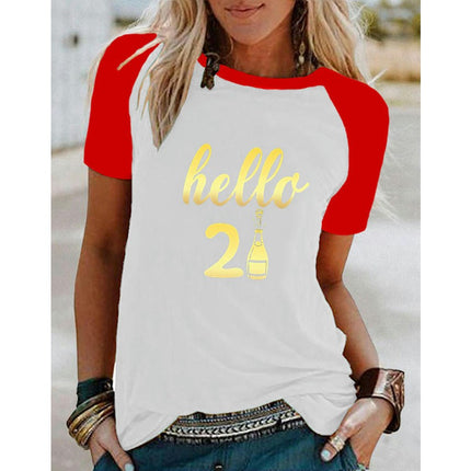 Women's Graphic Tees Summer Short Sleeve Casual Crewneck Printed T Shirts Tops