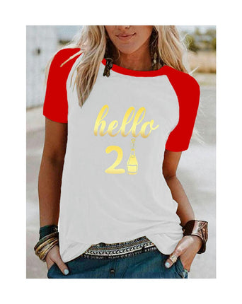 Women's Graphic Tees Summer Short Sleeve Casual Crewneck Printed T Shirts Tops