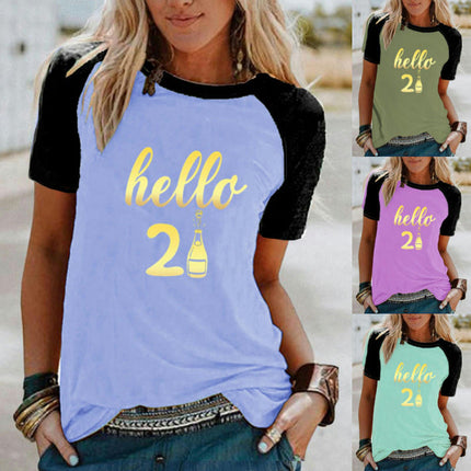 Women's Graphic Tees Summer Short Sleeve Casual Crewneck Printed T Shirts Tops