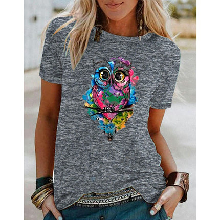 Women Graphic Tees Short Sleeve Summer Tops Funny Printed Casual T Shirts