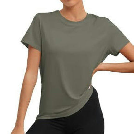 Womens Loose Fit T Shirt Summer Short Sleeve Casual Crew Neck Tops