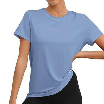 Womens Loose Fit T Shirt Summer Short Sleeve Casual Crew Neck Tops