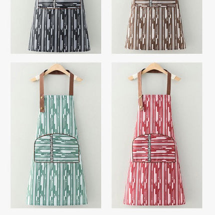 Aprons for Women with Pockets, complex Linen Waterproof Kitchen Cooking Aprons