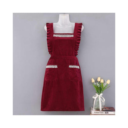 Cute Fashion Women's Kitchen Apron with Pockets, Perfect for Mother's Day Gift