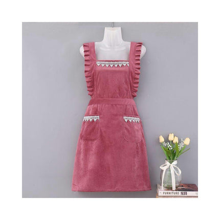 Cute Fashion Women's Kitchen Apron with Pockets, Perfect for Mother's Day Gift